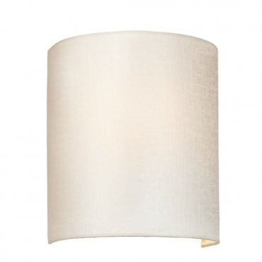 COOPER Small Curved Wall Light with Aged Brass Back Plate