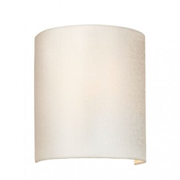 COOPER Small Curved Wall Light with Polished Chrome Back Plate