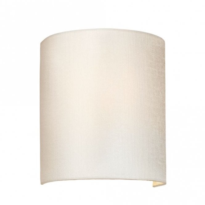 COOPER Small Curved Wall Light with Polished Chrome Back Plate