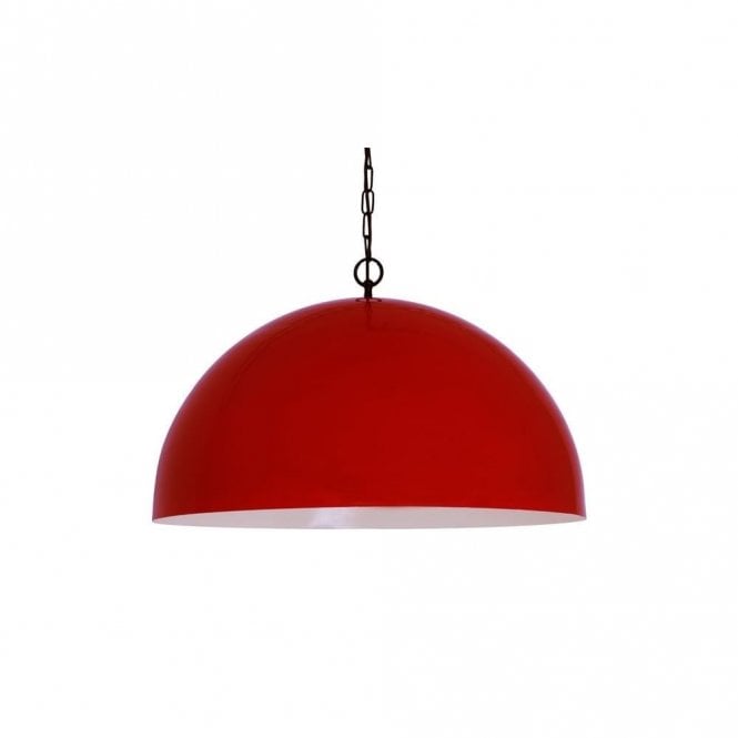 COPENHAGEN - Scandinavian Ceiling Pendant In Powder Coated Red