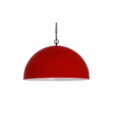 COPENHAGEN - Scandinavian Ceiling Pendant In Powder Coated Red