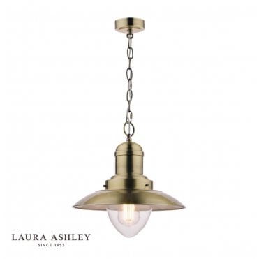CORBRIDGE Antique Brass  Fisherman Ceiling Pendant Light