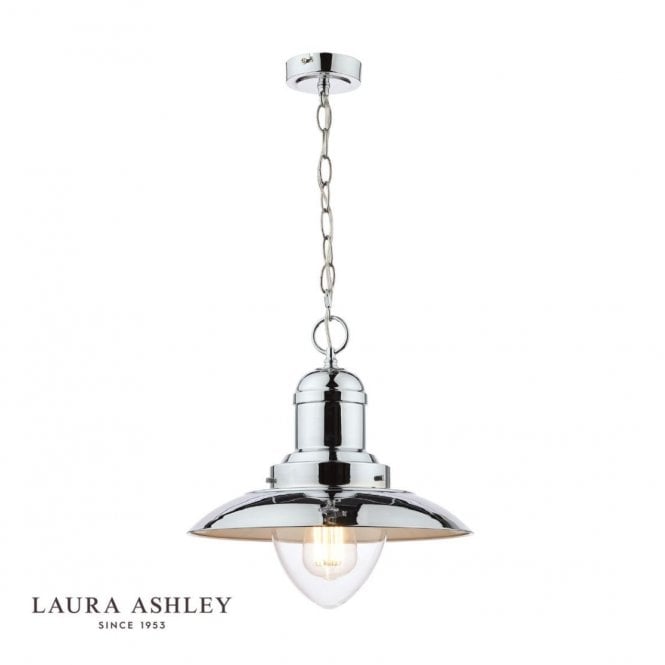 CORBRIDGE Polished Chrome 1 Light Fisherman Ceiling Light