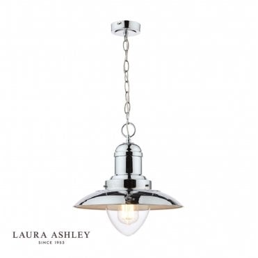 CORBRIDGE Polished Chrome 1 Light Fisherman Ceiling Light