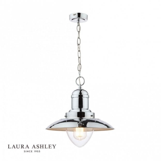 CORBRIDGE Polished Chrome 1 Light Fisherman Ceiling Light