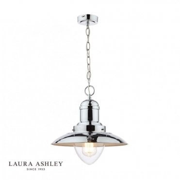 CORBRIDGE Polished Chrome 1 Light Fisherman Ceiling Light