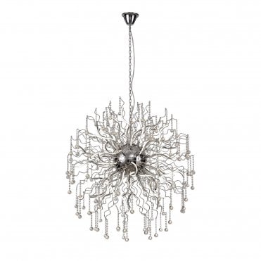 CORKSCREW 135W LED Ceiling Pendant 3000K 10500lm Polished Chrome