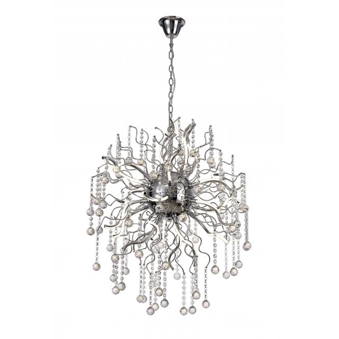 CORKSCREW 35W LED Ceiling Pendant Light 3000K Polished Chrome