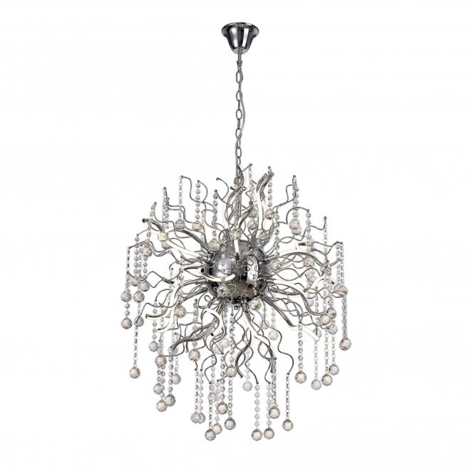 CORKSCREW 35W LED Ceiling Pendant Light 3000K Polished Chrome