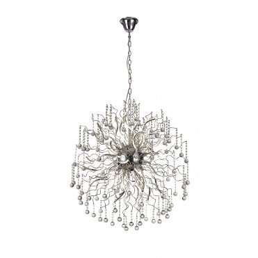 CORKSCREW 77W LED Ceiling Pendant Light 3000K Polished Chrome