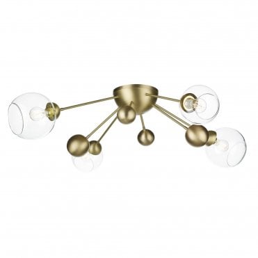 4 Light Sputnik Semi-Flush Ceiling Light or Wall Light