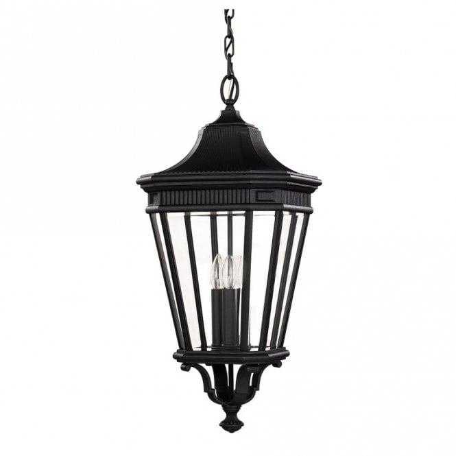 COTSWOLD LANE - Exterior Large Chain Lantern in Black