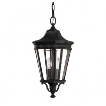 Exterior Medium Chain Lantern In Black