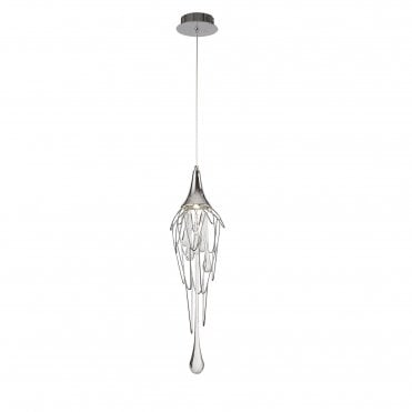 CRYZMELT Ceiling Pendant in Polished Chrome