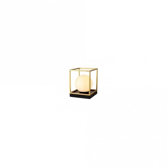 CUBEDECO Table Lamp Matt Black/Painted Gold