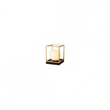 CUBEDECO Table Lamp Matt Black/Painted Gold