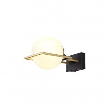 CUBEDECO Wall Light Matt Black/Polished Gold