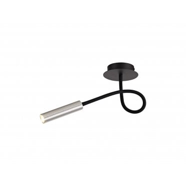 CUSTOM Adjustable Arm Ceiling Light 5W LED Black/Aluminium