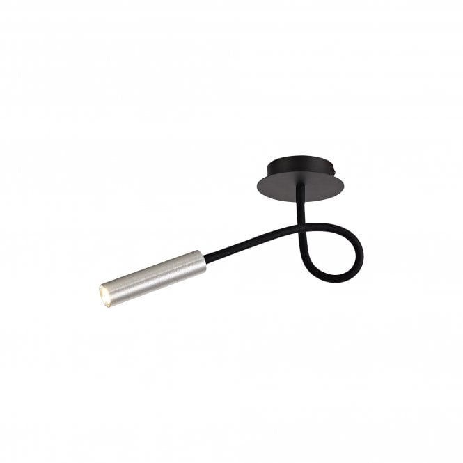 CUSTOM Adjustable Arm Ceiling Light 5W LED Black/Aluminium