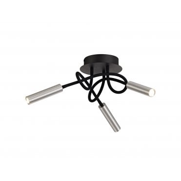 CUSTOM Adjustable Arms Dimmable Ceiling Light Black/Aluminium