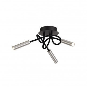 CUSTOM Adjustable Arms Dimmable Ceiling Light Black/Aluminium