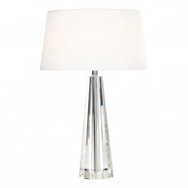 Table Lamp Tapered Crystal Complete With Cyp1233 Shade