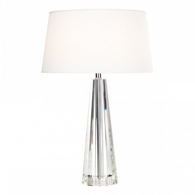 CYPRUS - Table Lamp Tapered Crystal Complete With Cyp1233 Shade