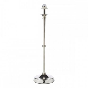 Dahl LED Rechargeable Table Lamp - Polished Nickel (Base Only)