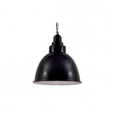 DANICAANS - Large Industrial Ceiling Pendant In Powder Coated Matte Black