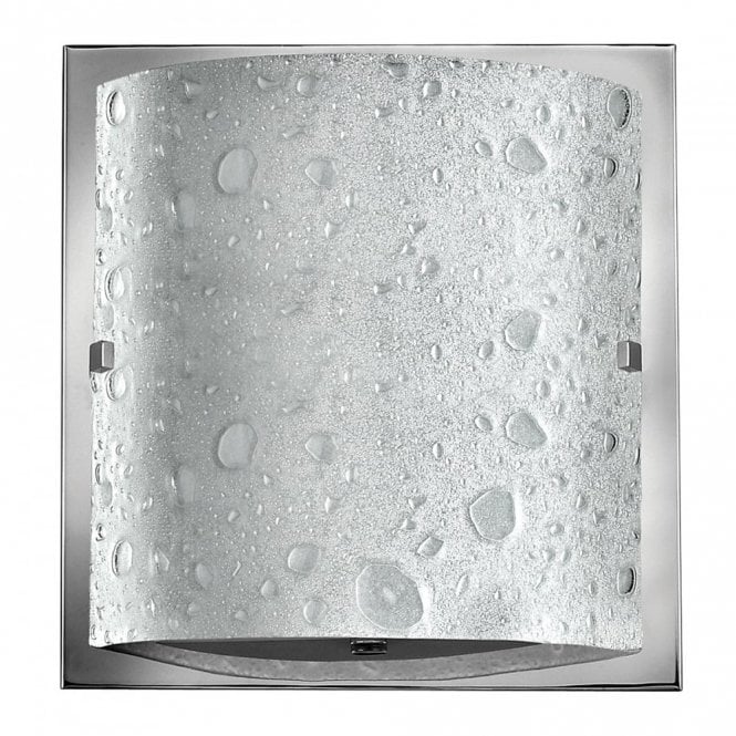 DAPHNE Contemporary Bathroom LED Wall Light Polished Chrome Bubble Glass