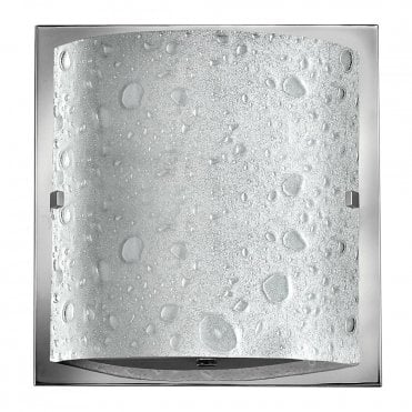 DAPHNE Contemporary Bathroom LED Wall Light Polished Chrome Bubble Glass