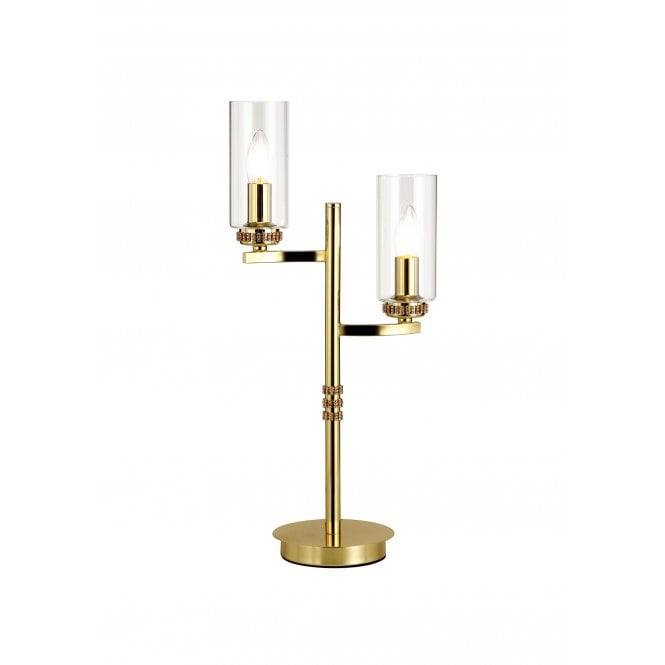 DARETTE 2 x E14 Table Lamp Polished Gold