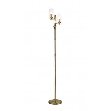 DARETTE 3 x E14 Floor Lamp Antique Brass