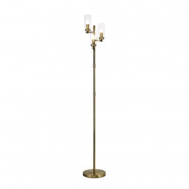 DARETTE 3 x E14 Floor Lamp Antique Brass