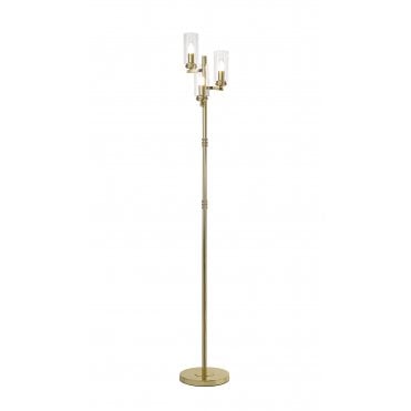 3 x E14 Floor Lamp Polished Gold