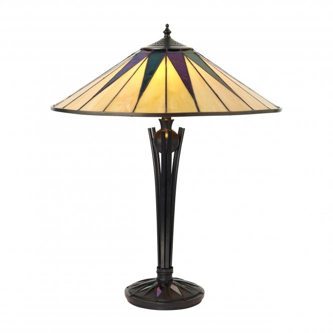 DARK STAR - Tiffany Art Deco Large Table Lamp