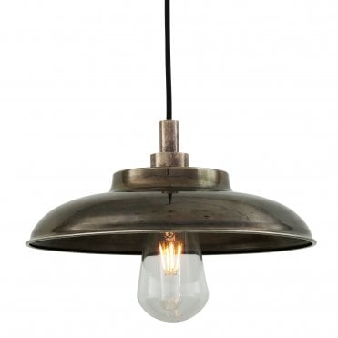 Industrial Bathroom Ceiling Pendant Antique Silver