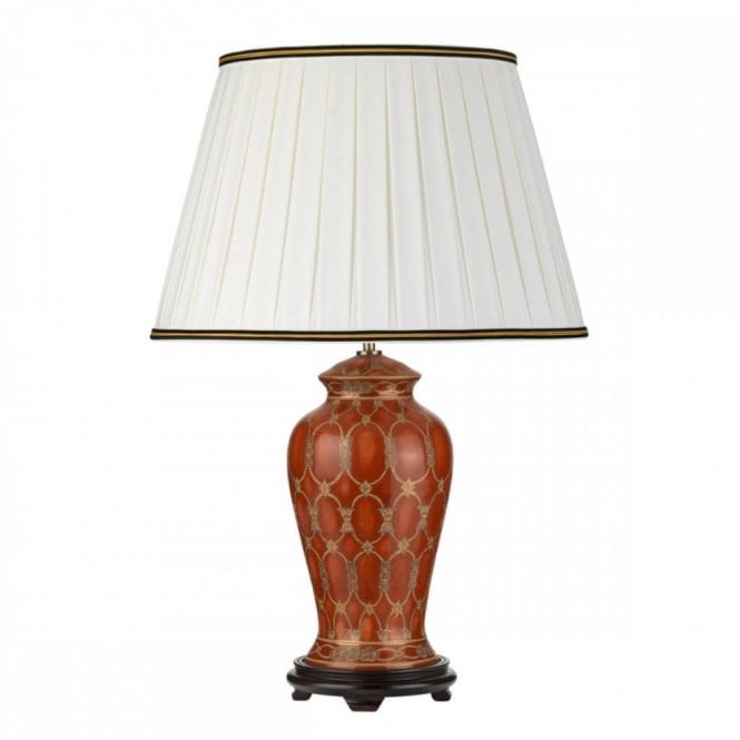DATAI Table Lamp in Red and Chrome