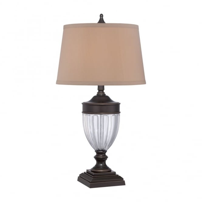 DENNISON - Table Lamp in Bronze, Cream/Ivory