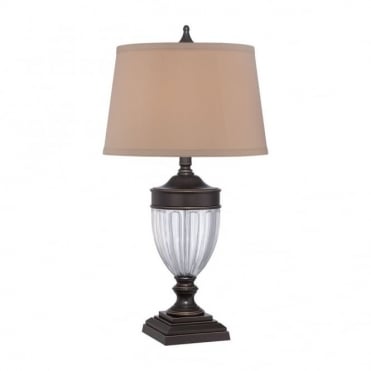 DENNISON - Table Lamp in Bronze, Cream/Ivory