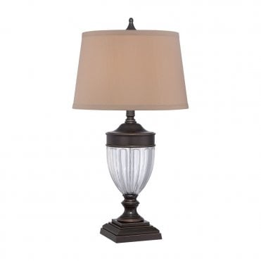 DENNISON - Table Lamp in Bronze, Cream/Ivory
