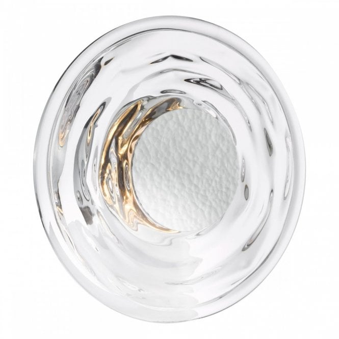 Dewey Wall Light Textured Glass and Polished Chrome LED