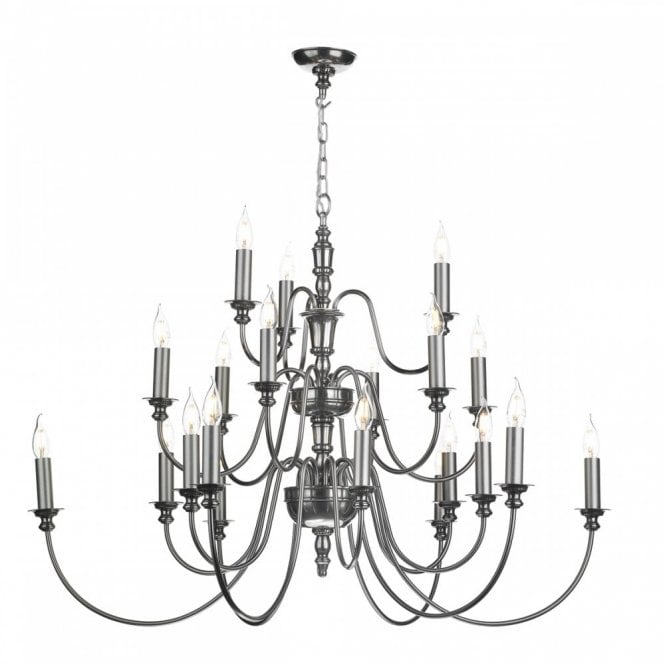 DICKENS 21 Light Pendant Pewter