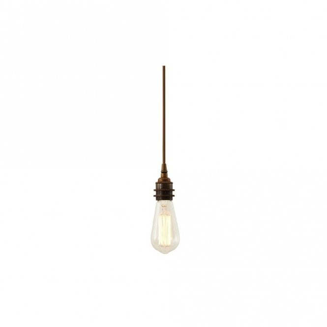 DILI - Round Braided Suspension Ceiling Pendant Light In Antique Brass
