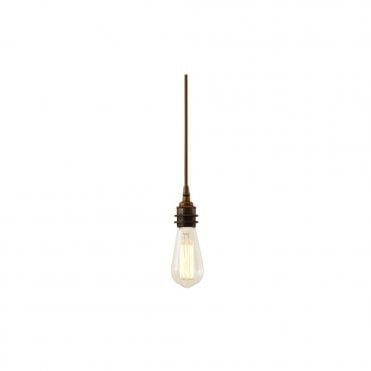 DILI - Round Braided Suspension Ceiling Pendant Light In Antique Brass
