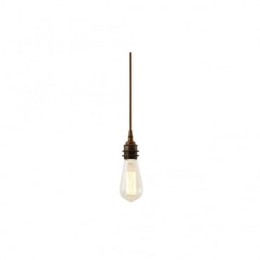 DILI - Round Braided Suspension Ceiling Pendant Light In Antique Brass