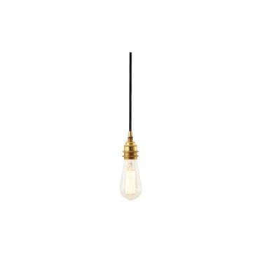 DILI - Round Braided Suspension Ceiling Pendant Light In Polished Brass
