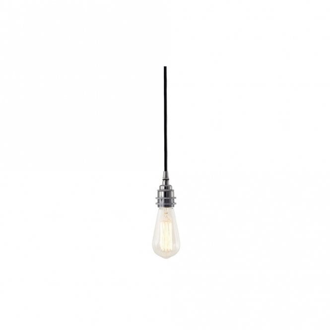 DILI - Round Braided Suspension Ceiling Pendant Light In Polished Chrome