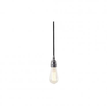 DILI - Round Braided Suspension Ceiling Pendant Light In Polished Chrome