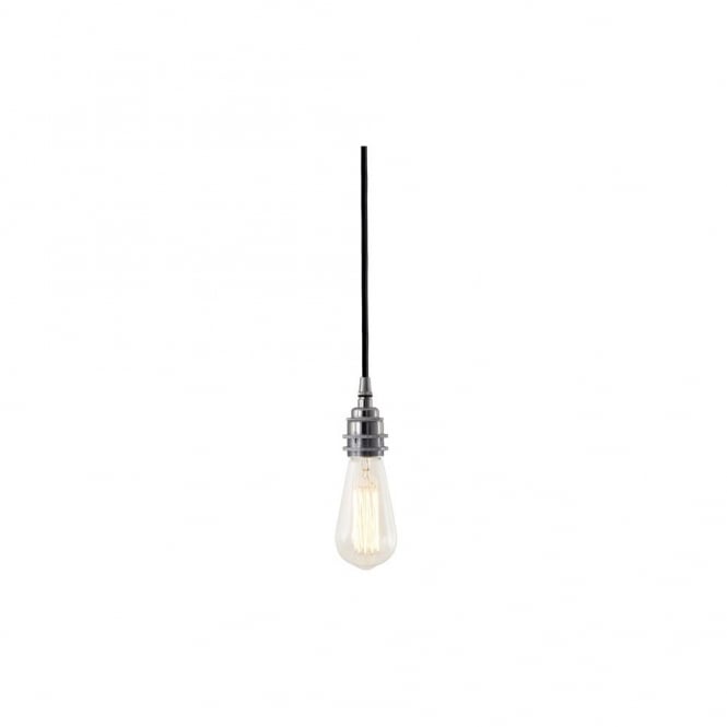 DILI - Round Braided Suspension Ceiling Pendant Light In Polished Chrome